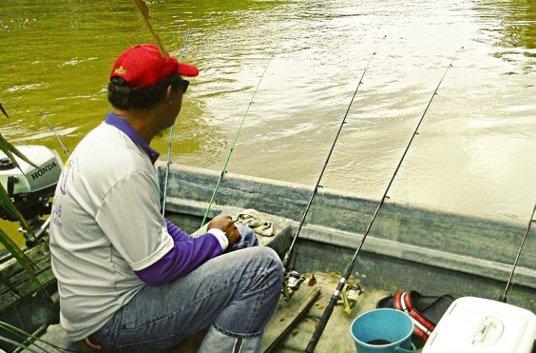 Setting Lengkap Memancing Udang Galah