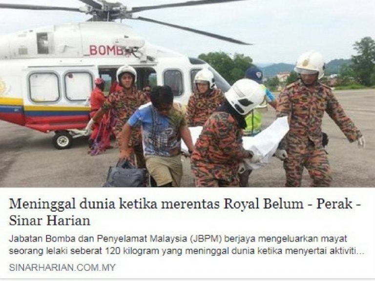 Kronologi Kematian Peserta Merentas Royal Belum